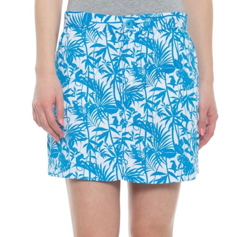 NWT Tori Richard Blue Cuckoo Jungle Patricia Skirt